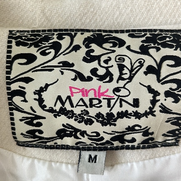 Lux Woman’s A-line Jacket by Pink Martini. Cream Colour Size M - Picture 4 of 8